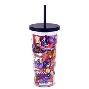 Peanuts Character Tumbler with Straw - Blue